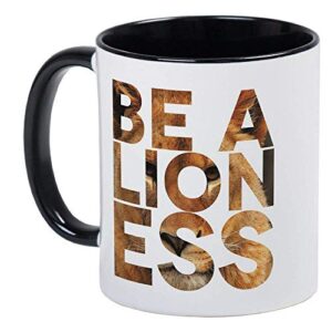 be a lioness mug ringer – ceramic 11oz coffee/tea cup gift stocking stuffer