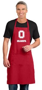 broad bay large ohio state grandpa mens apron or osu grandfather aprons