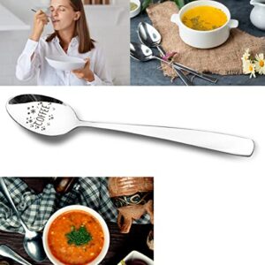 Funny Snowflake Coffee Spoon Engraved Stainless Steel, Coffee Lovers Gifts for Teen Women Men Friends, Winter Coffee Spoon Gifts for Christmas