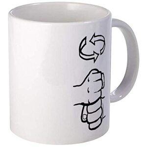 asl mug – ceramic 11oz coffee/tea cup gift stocking stuffer