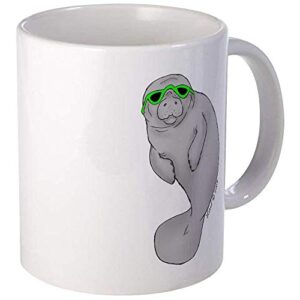 cool manatee mug – ceramic 11oz coffee/tea cup gift stocking stuffer