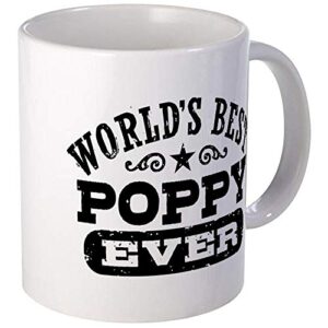 world’s best poppy ever mug – ceramic 11oz coffee/tea cup gift stocking stuffer