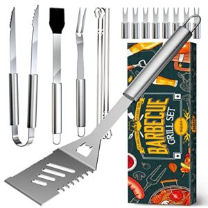 cranach bbq grilling accessories 16 pcs set stocking stuffers gifts for men women grill utensils cooking kitchen tools kit for dad, fathers in outdoor barbecue, camping, wedding