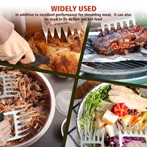 FENDIC Metal Meat Shredder Claws, 2Pcs Durable Metal Meat Claws for Shredding, Meat Shredding Claws for BBQ, Multifunctional Pulled Pork Claws, BBQ Claws for Shredding Meat Pork/Turkey/Beef/Chicken…