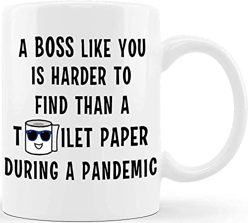 Funny Coffee Mug Boss Like You Harder To Find Gag Gift Ideas for Bosses at Office Male Female Lady Gifts for Men Women Adult Employee Coworkers Staff Business white 11 Oz