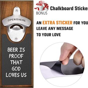 Gifts for Men, Christmas Stocking Stuffers for Dad, Whiskey Stones, Wall Mounted Magnetic Bottle Opener,Unique Christmas Beer Gift Ideas for Him Boyfriend, Stocking Stuffers Cool Stuff Gadgets