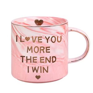mothers day gifts for mom,mom gifts for her women wife,funny gifts novelty gag personalized gifts ideas,graduation gifts for women on birthday/christmas/valentine’s day pink marble coffee mug-12 oz