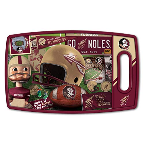 YouTheFan NCAA Florida State Seminoles Retro Series Cutting Board