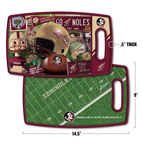 YouTheFan NCAA Florida State Seminoles Retro Series Cutting Board