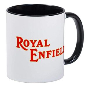 royal enfield mug – ceramic 11oz ringer coffee/tea cup gift stocking stuffer