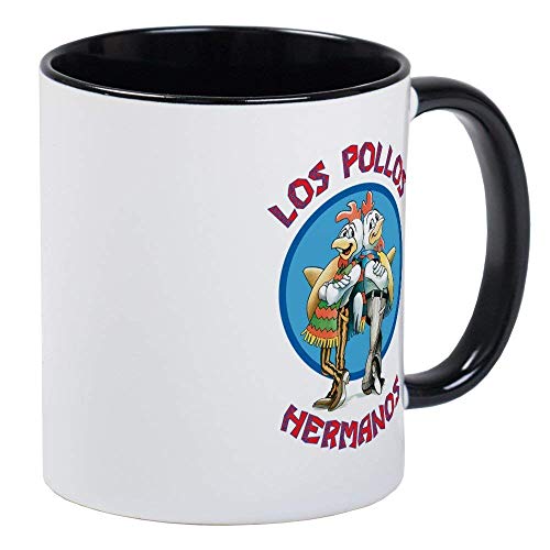 Los Pollos Hermanos Mug - Ceramic 11oz RINGER Coffee/Tea Cup Gift Stocking Stuffer