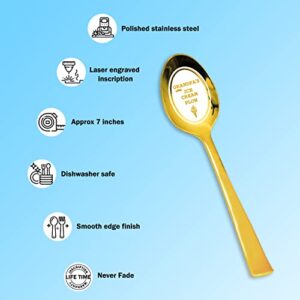 Grandpa's Ice Cream Plow Spoon - (Gold)