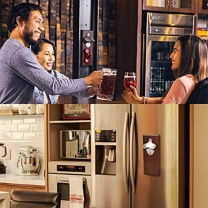 JIEZEE Gifts for Boyfriend Men Dad, Bottle Opener Wall Mounted Magnetic, Unique Beer Gift Ideas for Him Husband Grandpa Uncle, Cool Gadgets Christmas Stocking Stuffer