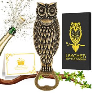 LKKCHER Owl Beer Bottle Openers, Owl Gifts for Women Female, Birthday Gifts Christmas Gifts for Women Men Wife Girlfriend, Beer Gifts for Men, Mother's Day Gifts