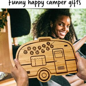 Camping Gifts for Camper, Camping Cutting Board, RV Kitchen Decoration, Camper Rv Trailer Accessories for Inside By OCCdesign