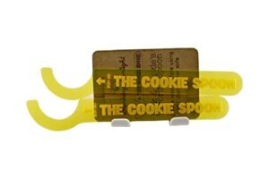 drinking sunlight oreo cookie dunker tool kitchen spoon utensil (2-pack), yellow, 7” (ds-101)
