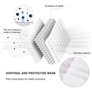 50 Pack Adults Christmas Disposable Face Mask, Individually Wrapped 3-Ply Breathable Non-woven Breathable Masks For Men and Women