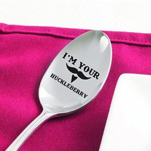 i’m your huckleberry hand stamped spoons engraved gift spoon hand stamped spoon gifts funny gift spoonsvintage silverware spoons item unique gift idea custom engraved gift