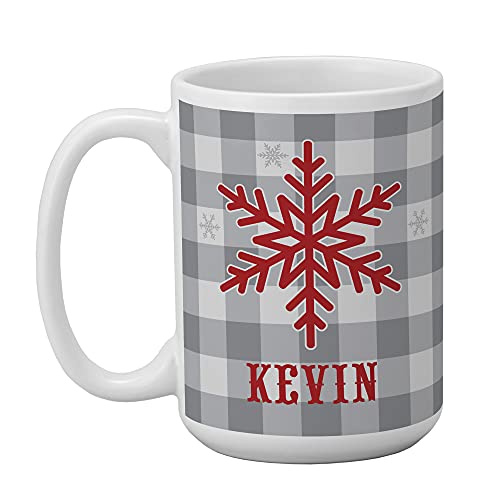 Let's Make Memories Personalized Holiday Snowflake Mug - Coffee Mug - Christmas Stocking Stuffer - Customize Name