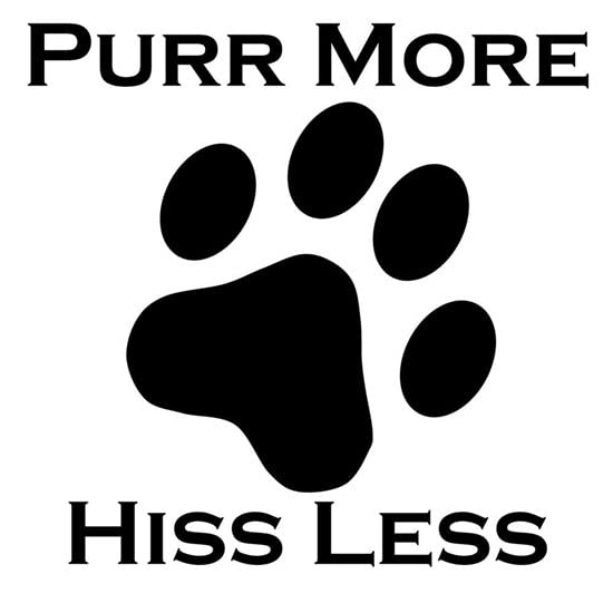 CafePress Purr More Hiss Less Mugs Ceramic Coffee Mug, Tea Cup 11 oz