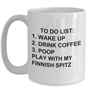 Finnish Spitz Owner Mug Dog Lovers To Do List Funny Coffee Mug Tea Cup Gag Mug for Men Women