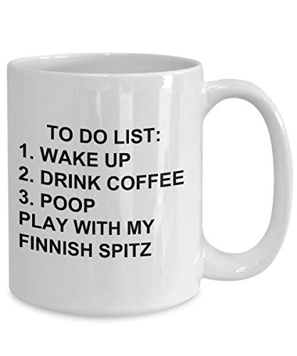 Finnish Spitz Owner Mug Dog Lovers To Do List Funny Coffee Mug Tea Cup Gag Mug for Men Women