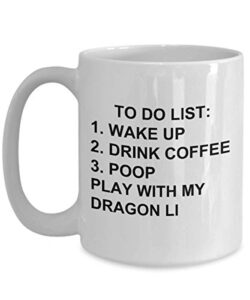 dragon li owner mug cat lovers to do list funny coffee mug tea cup gag mug for men women
