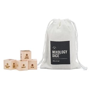 mixology dice® (pouch) // inspiration for craft cocktails/gift for him, gift for boyfriend, gift for men, bartender gift