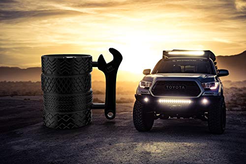 MISHOWNET Tire Coffee Tea Mug Gift for Car Lovers Mechanics Car Enthusiasts Christmas Gifts for Man Birthday Gift