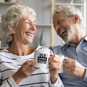 Old Lives Matter Coffee Mug - Funny Retirement or Birthday Gifts for Men - Unique Gag Gifts for Dad, Grandpa, Old Man, or Senior Citizen - 11oz Coffee Cup For Men and Women