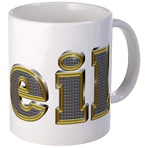 Neil Gold Diamond Bling Mug - Ceramic 11oz Coffee/Tea Cup Gift Stocking Stuffer