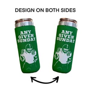 CoozieKings Tailgate/Football Themed Coozies - Neoprene Insulated - 6 Pack (Slim/Seltzer Can)