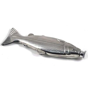 xuoaz flasks-men stainless-steel fish-shape liquor-flask with funnel set 4oz
