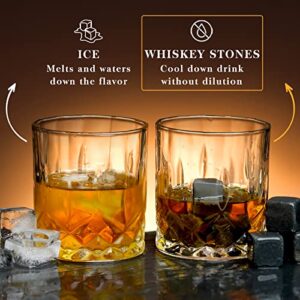 Two-in-one Gift Whiskey Decanter Set And Whiskey Stones Set, Christmas Stocking Stuffers, Unique Gifts for Men Husaband, Anniversary Birthday Gift Ideas for Him