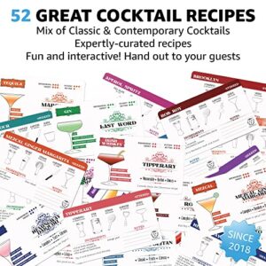 Cocktail Recipe Cards | Fundamental Cocktails for the Home Bartender