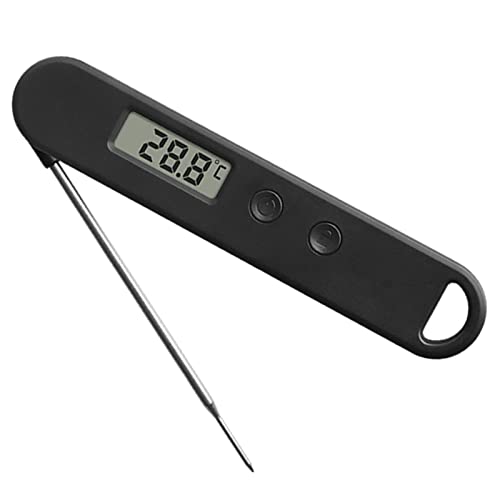 Wotermly D04 Digital Kitchen Meat Thermometer with Backlight LCD and Foldable Long Probe, Instant Read Food Cooking Thermometer Use for Oven, Grill,Liquid, BBQ, Baking and Candy