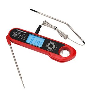 measureman digital meat-thermometer instant-read food temperature-probe – with magnet calibration thermometer waterproof for kitchen cooking grill bbq oven candy