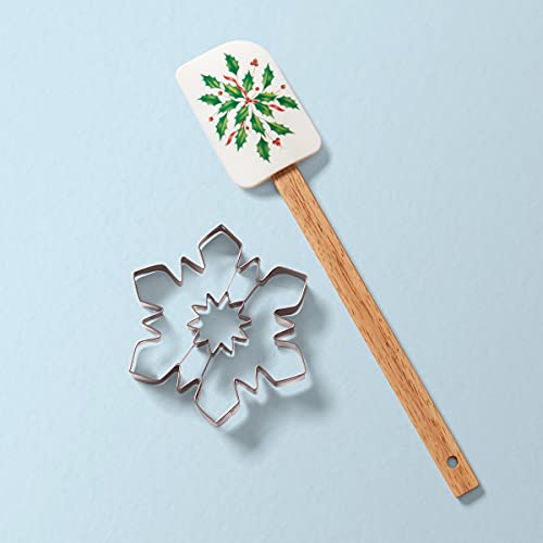 Lenox Holiday Spatula with Snowflake Cookie Cutter, 0.35, Multi