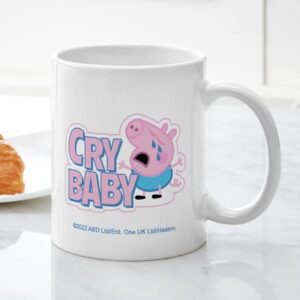 CafePress George Pig Cry Baby Mugs Ceramic Coffee Mug, Tea Cup 11 oz