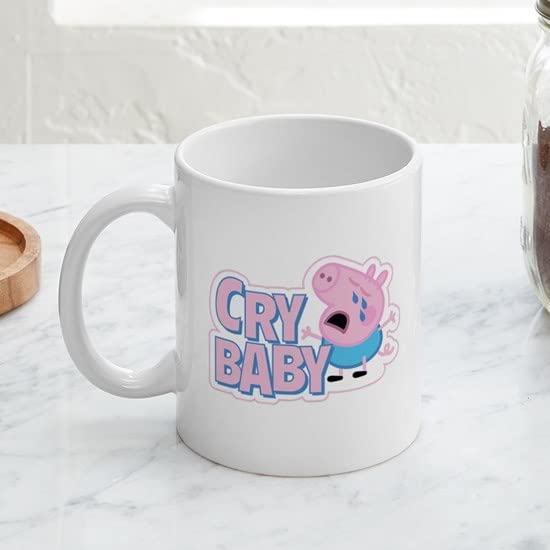 CafePress George Pig Cry Baby Mugs Ceramic Coffee Mug, Tea Cup 11 oz