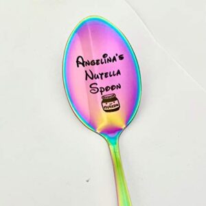 Custom Engraved kids name Nutella spoon Dinnerware Utensil Party Gift