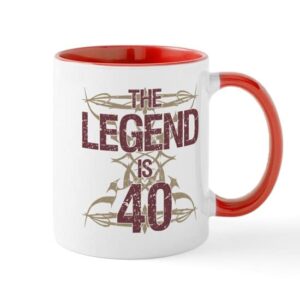 cafepress men’s funny 40th birthday mugs ceramic coffee mug, tea cup 11 oz