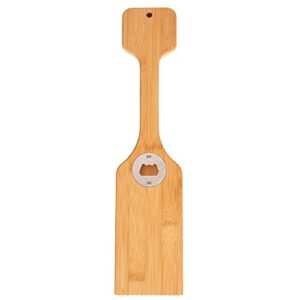 totally bamboo bbq grill scraper with bottle opener