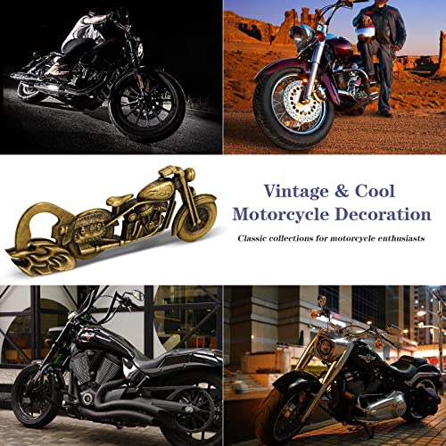 Standing Motorcycle Beer Gifts for Men, Classic Motorcycle Bottle Opener, Unique Bonze Motorcycle Gifts for Motorcycle Riders, Beer Lovers, Christmas Father's Day Gifts for Him Boyfriend Dad Husband