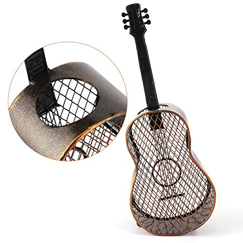 Guitar Shaped Box Cork Holder, Guitar Shaped Wine Cork Container Wine Bottle Stopper Organizer Home Decoration