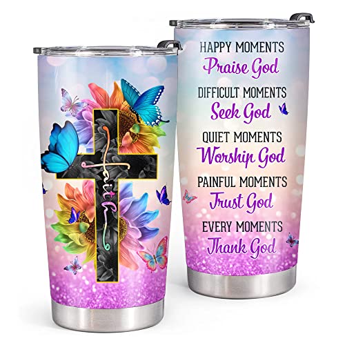 KYRAKO Christmas Gifts for Women - Christian Gifts For Women - Birthday Gifts For Women - Inspirational Gifts For Women, Religious Gifts For Women - Spiritual Gifts For Women Gifts Tumbler 20 Oz