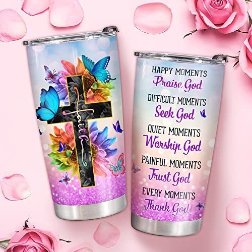 KYRAKO Christmas Gifts for Women - Christian Gifts For Women - Birthday Gifts For Women - Inspirational Gifts For Women, Religious Gifts For Women - Spiritual Gifts For Women Gifts Tumbler 20 Oz