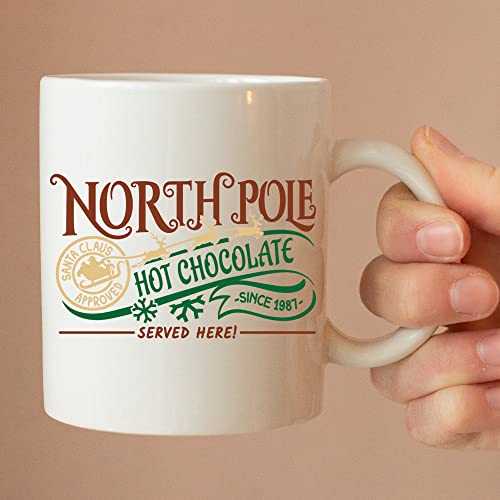 Toasted Tales North Pole Hot Chocolate Christmas Coffee Mug Collection | 11 oz. Coffee Mug Christmas Cup | Funny Unique Gift Mugs | Sarcastic Holiday Gifts | Stocking Stuffer Gifts