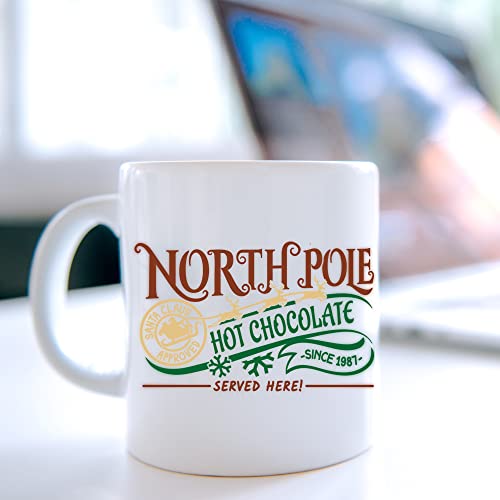 Toasted Tales North Pole Hot Chocolate Christmas Coffee Mug Collection | 11 oz. Coffee Mug Christmas Cup | Funny Unique Gift Mugs | Sarcastic Holiday Gifts | Stocking Stuffer Gifts