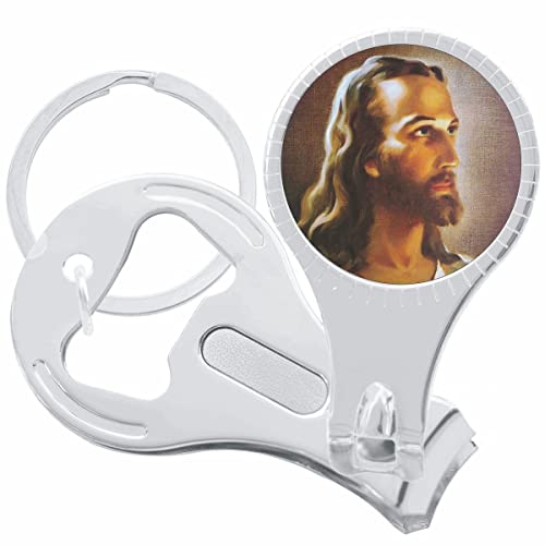 Jesus Christ Nail Clippers Plus Bottle Opener Keychain